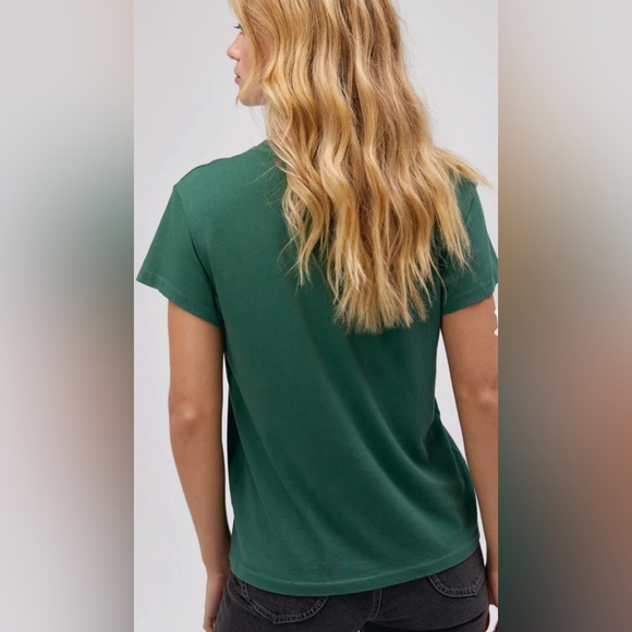 Daydreamer WILLIE NELSON ABBOTT TEXAS TOUR TEE IN STORMY GREEN size small - Picture 3 of 6